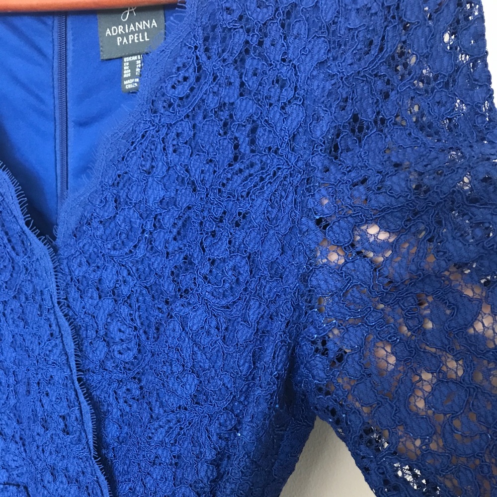 Adrianna Papell royal blue dress